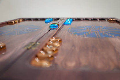 Granadas Backgammon Set – lifestyle photo in a home interior setting