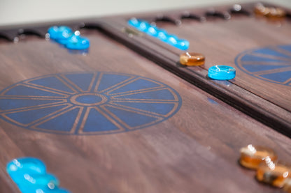 Granadas Backgammon Set – board shown closed, exterior view