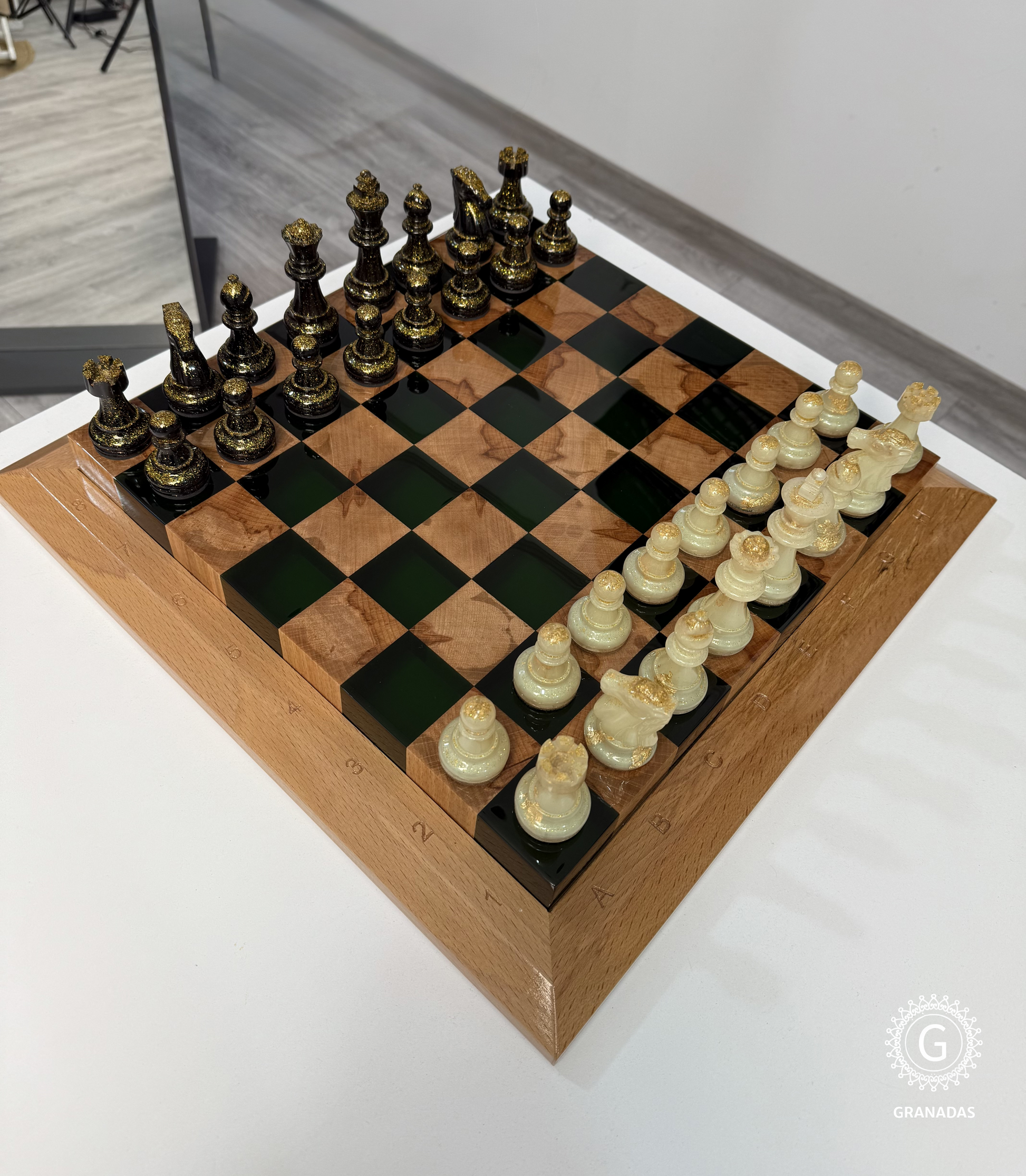 Emerald Elegance chess set Granadas.store