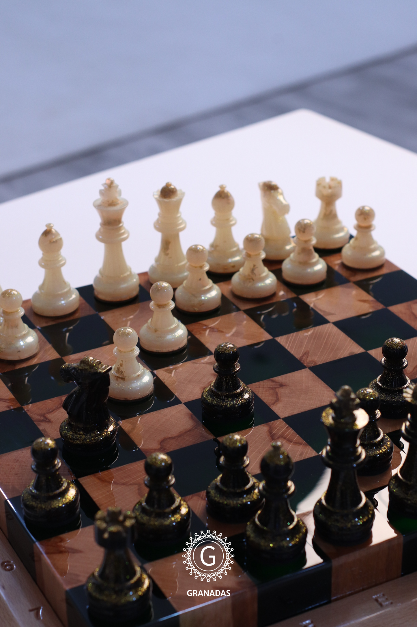 Emerald Elegance chess set Granadas.store