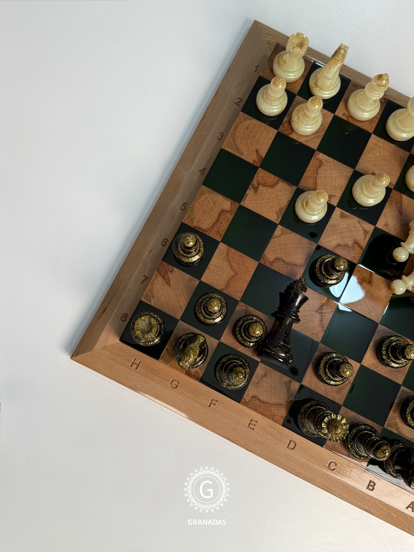 Emerald Elegance chess set Granadas.store